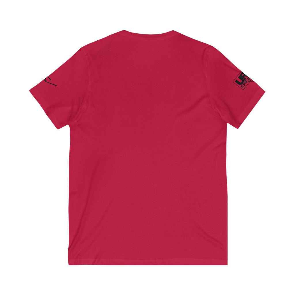 Urbana Couture Unisex Panda Short Sleeve V-Neck Tee Panda BLK/ORG