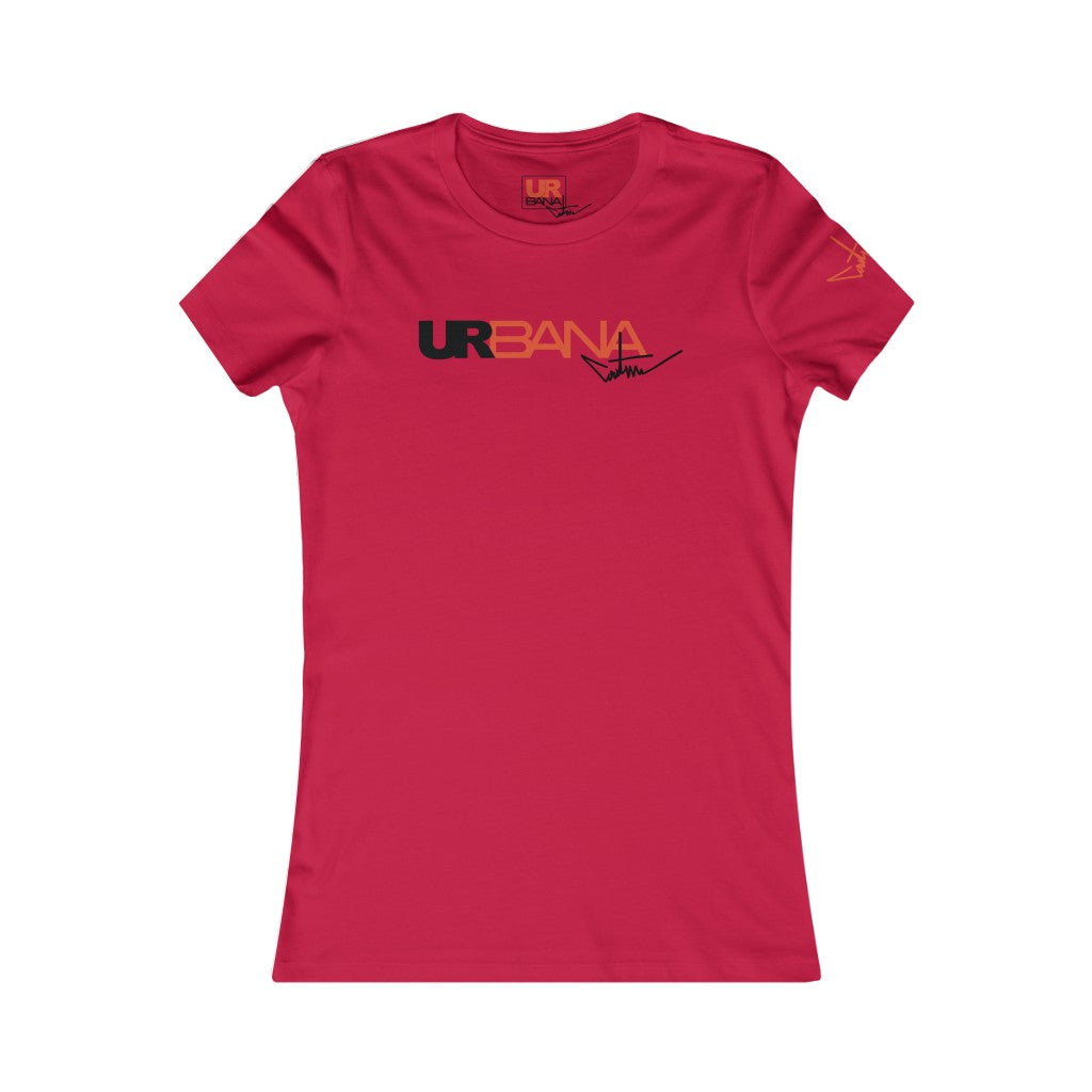 Urbana Couture Women's Crew Tee BLK/ORG
